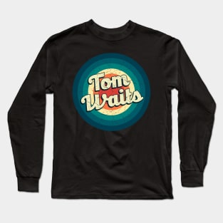 Graphic Tom Name Retro Vintage Circle Long Sleeve T-Shirt